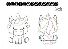 Stickserie - Glitzerpupser Doodle